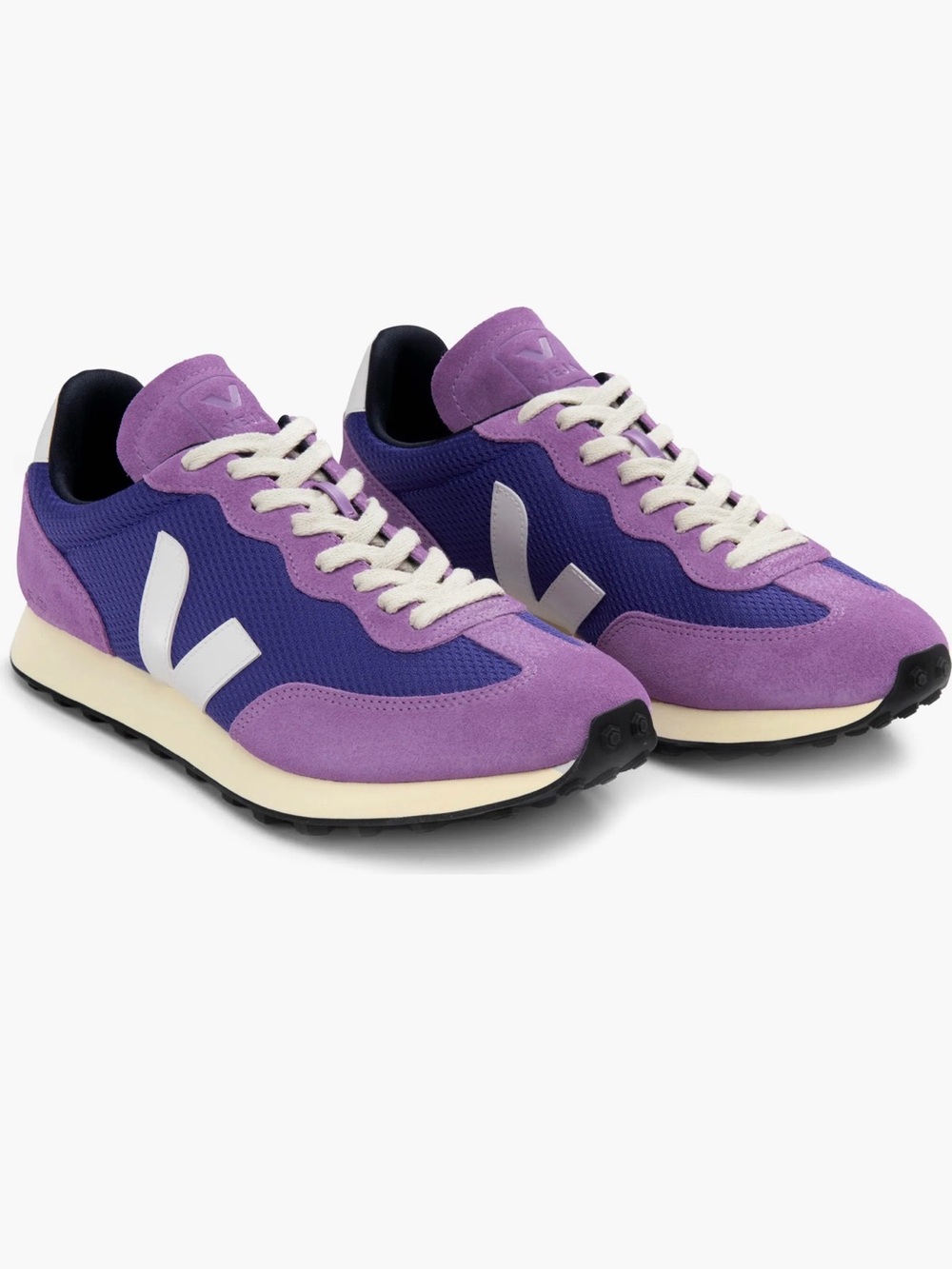 Veja Retro Runner Sneakers in Purple and Lilac